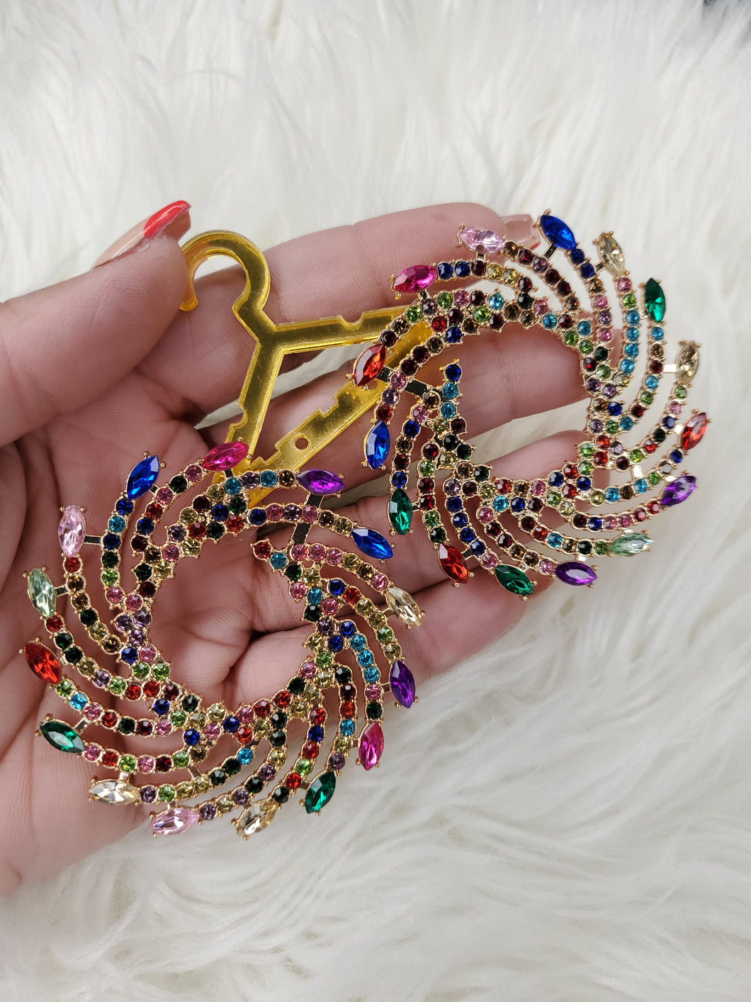 MISA RHINESTONE EARRING (MULTI)