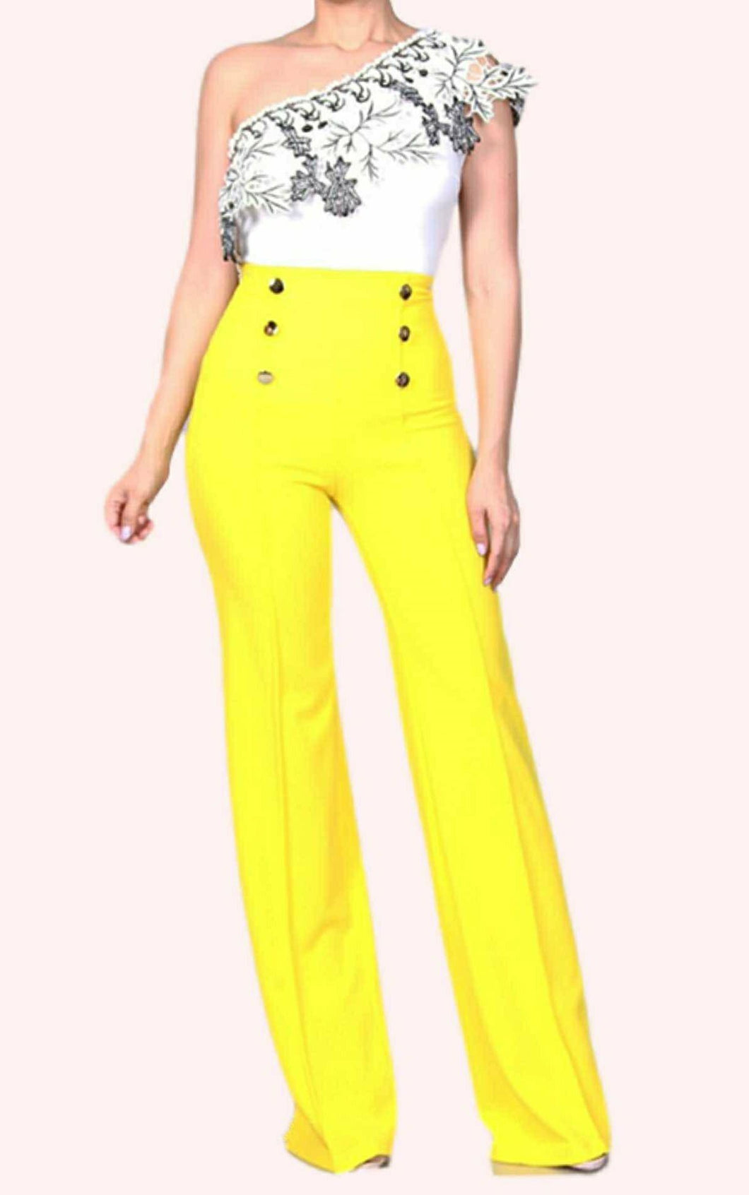 PRETTY THING HIGH WAISTED PANTS