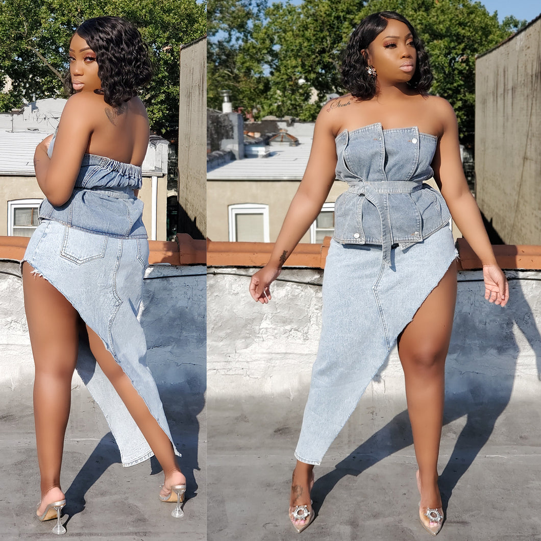 NADIA DENIM SKIRT
