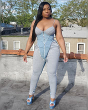 KYRA DENIM PANTS SET