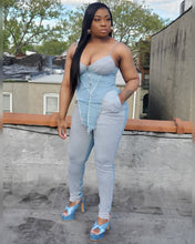 KYRA DENIM PANTS SET
