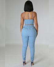 KYRA DENIM PANTS SET