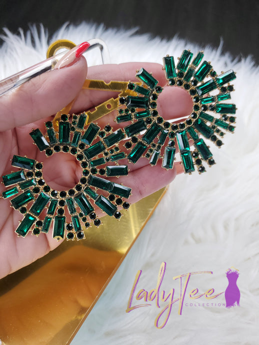 VIBRANT EMERALD EARRINGS