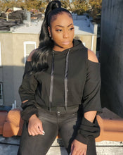 NEEKS BLING CUTOUT HOODIE