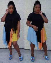 MALAY SHIRT DRESS (BLACK/MULTI)