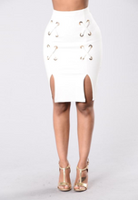 DOSE OF SLAY WHITE  SLIT SKIRT