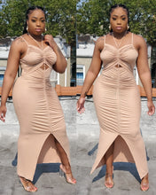 JUSTINA ROUCHED DRESS