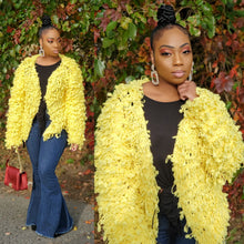 CLAIRE KNIT FRINGE CARDIGAN