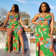 GET AWAY PRINTED MAXI DRESS