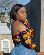 KARA FLORAL HALTER