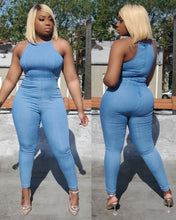 YARNELLE DENIM JUMPSUIT (LIGHT BLUE)