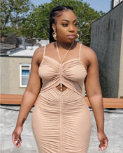 JUSTINA ROUCHED DRESS
