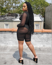 KHOLE ROUCHED ROMPER (BLACK)