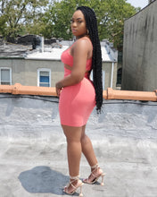 SHONDAL CUTOUT DRESS (CORAL)