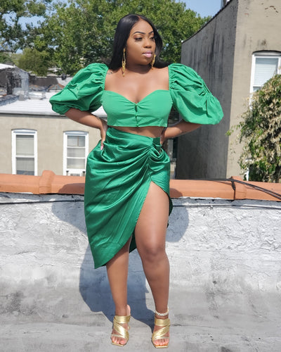 RENEE RUCHED SKIRT