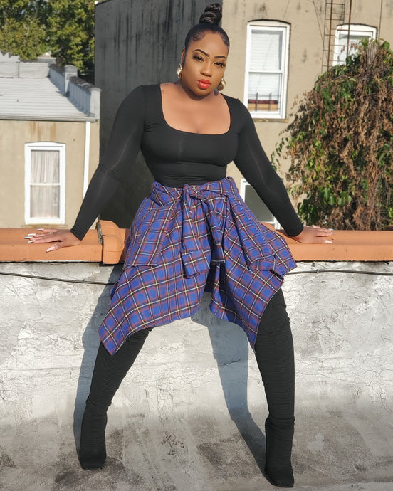 JAELYN FLANNEL SKIRT