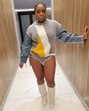 OCTAVIA DENIM SWEATER