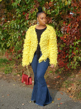 CLAIRE KNIT FRINGE CARDIGAN